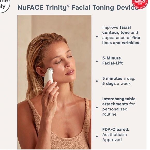NuFACE TRINITY Device + Facial Trainer Attachment - Picture 3 of 5